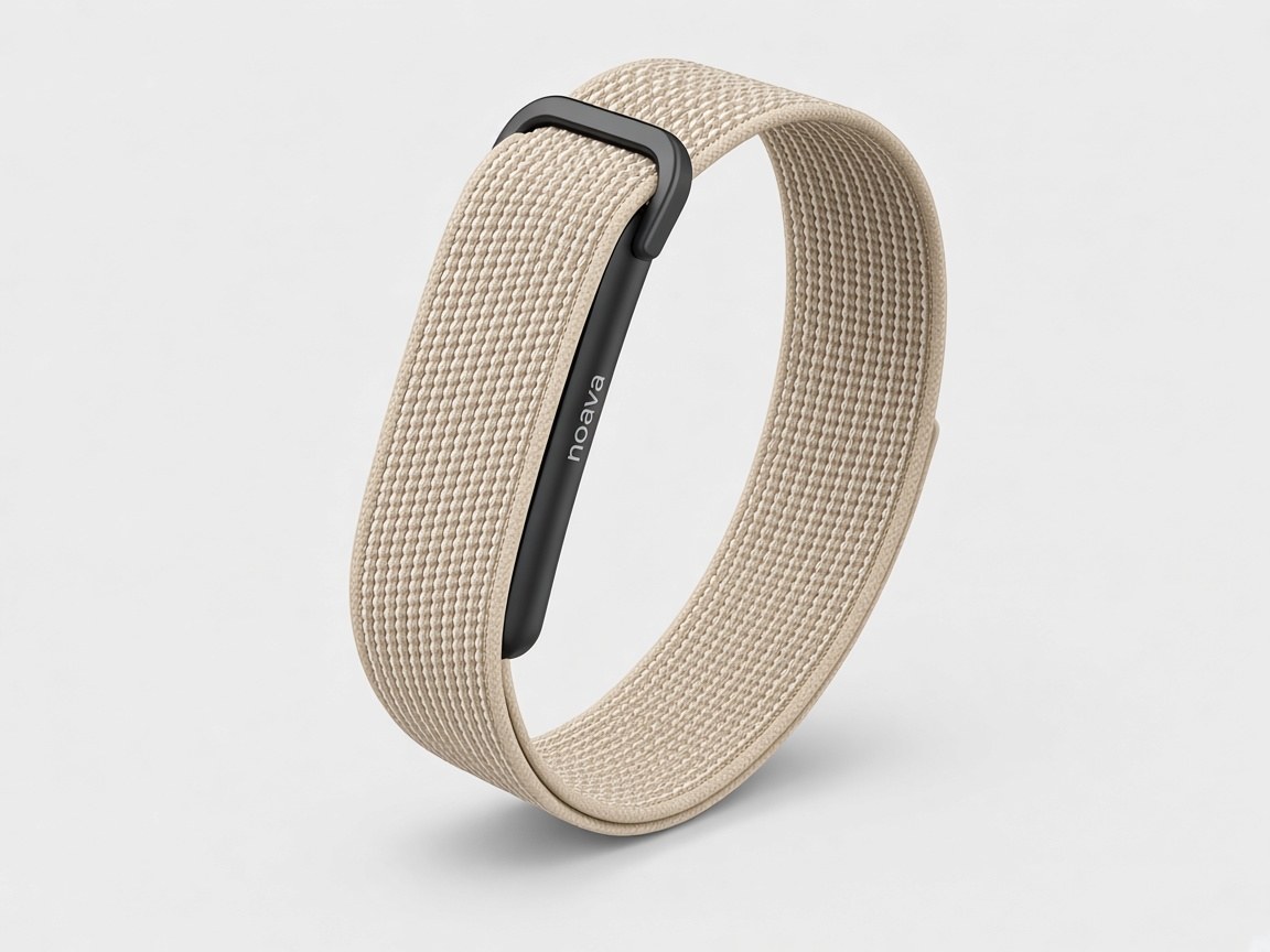 Noava Band ohne Display mit sandfarbenem gewebtem Armband